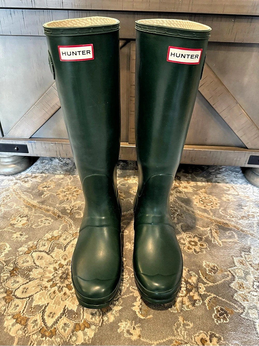 Hunter Original Tall Rain Boots in Green